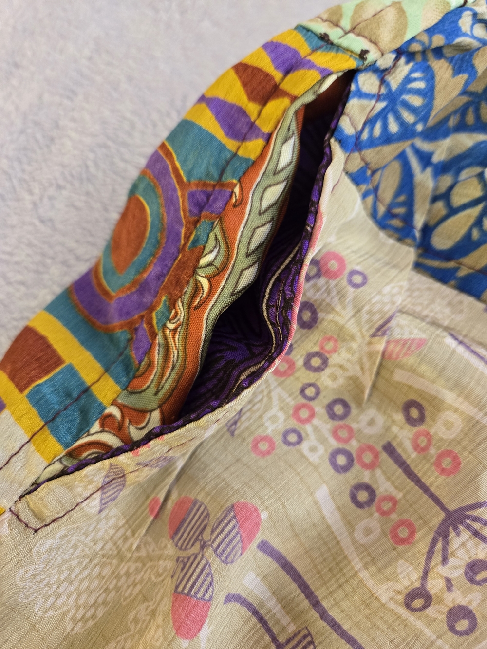 Bohemian Patchwork Pants- Multicolor - Picture 3 of 6